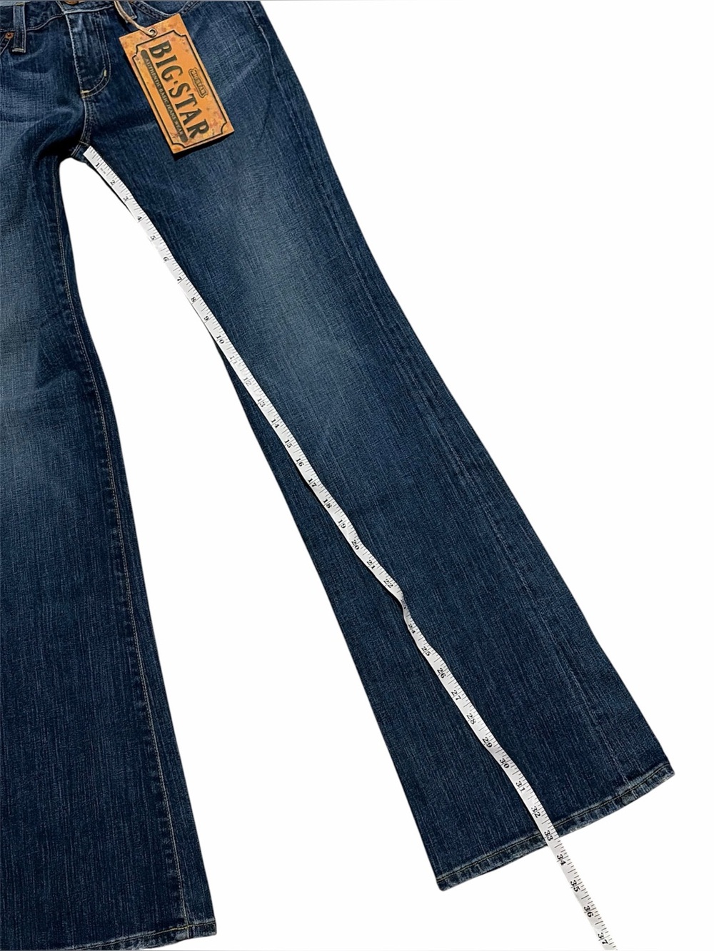 BIG STAR Vintage Y2K Low Rise Honey Flare Jeans Size 27 NWT Medium Wash - Picture 9 of 14